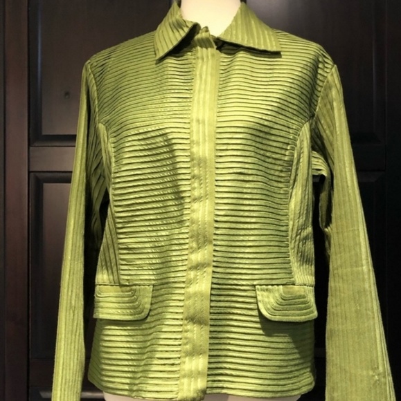 Chico's Women Ribbed Designs Jacket